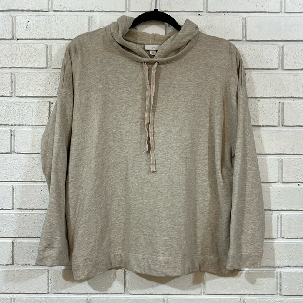 J. Jill Heathered Oatmeal Hoodie